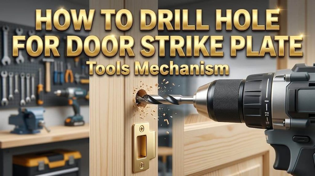 How to Drill Hole for Door Strike Plate Easy Steps.