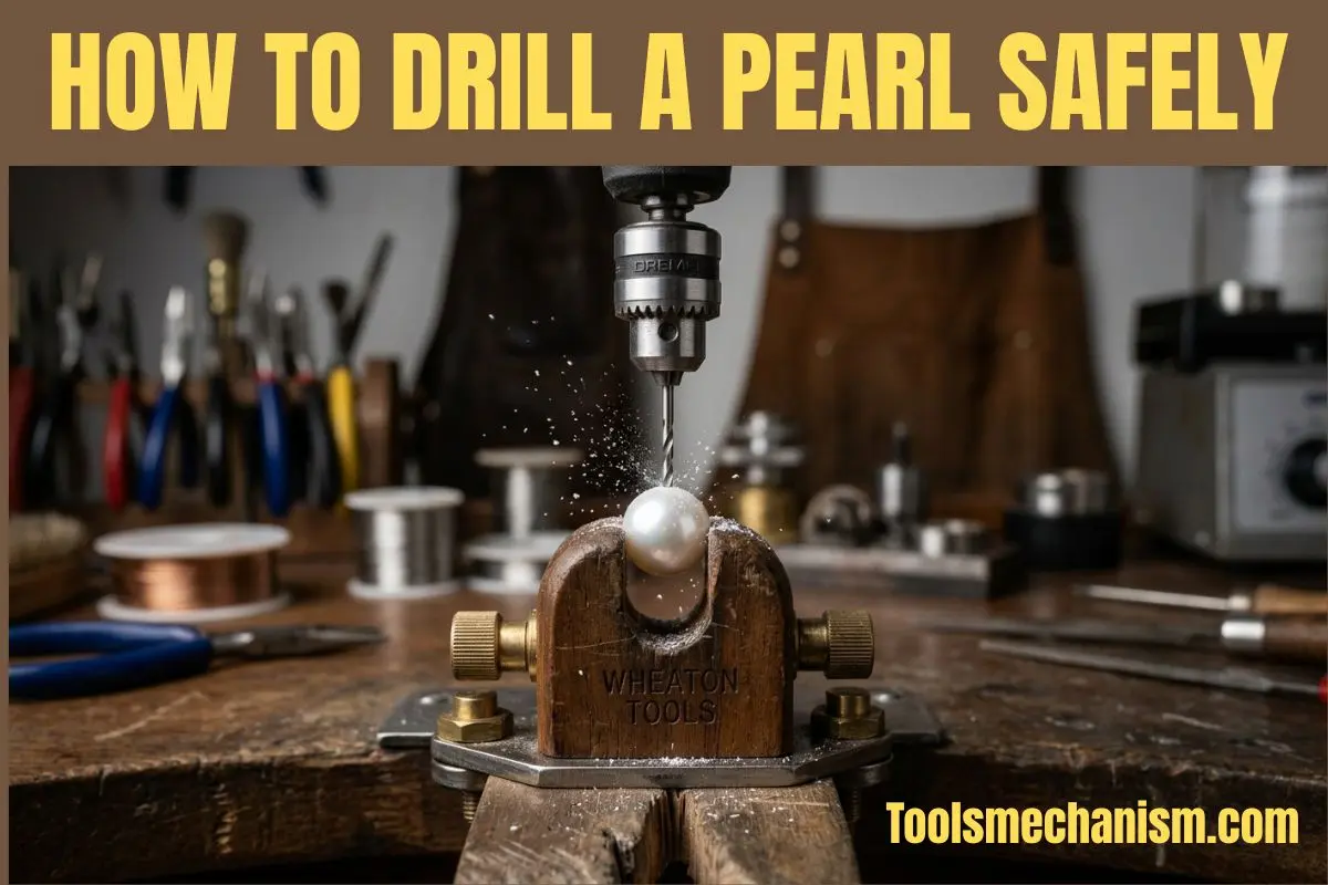 How to drill a pearl safely without cracking guide.