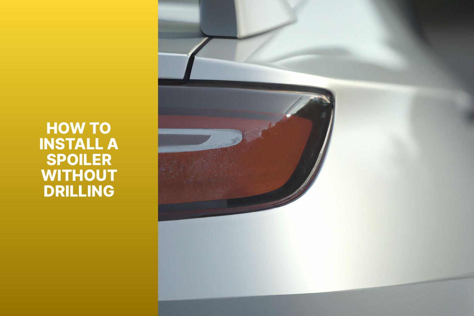 ANY CAR - How to fit a 'no drill' rear spoiler 