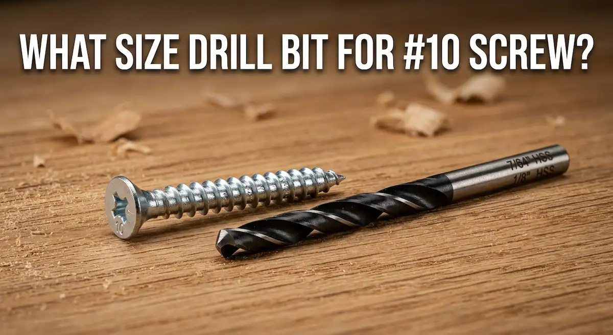 What Size Drill Bit for Number 10 Screw? [Complete Pilot Hole Chart]