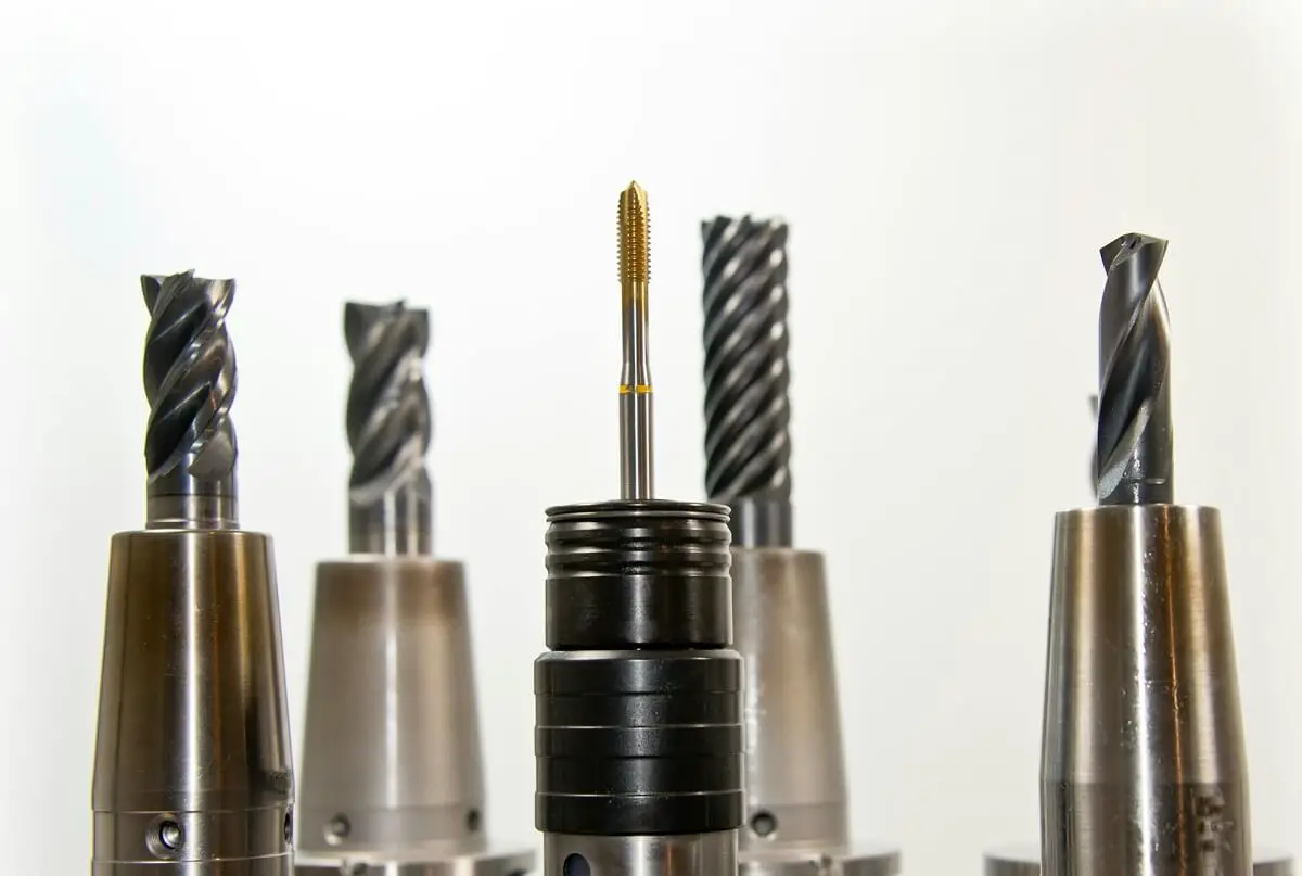 A #25 drill bit, the correct **drill bit for a 10-24 tap**, ready for use.