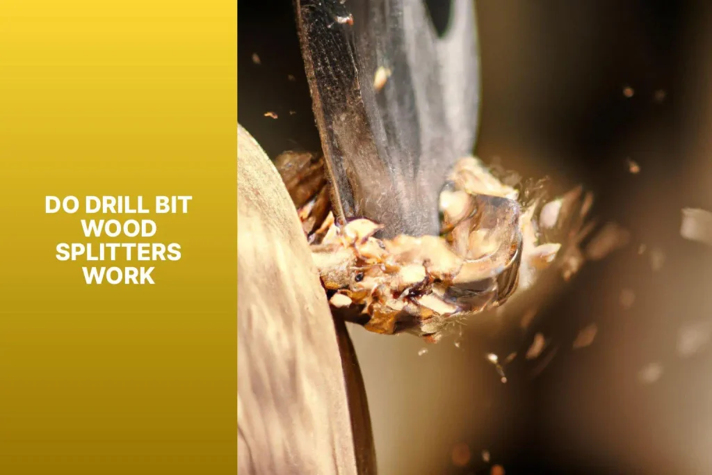 Do Drill Bit Wood Splitters Work Easy Guide