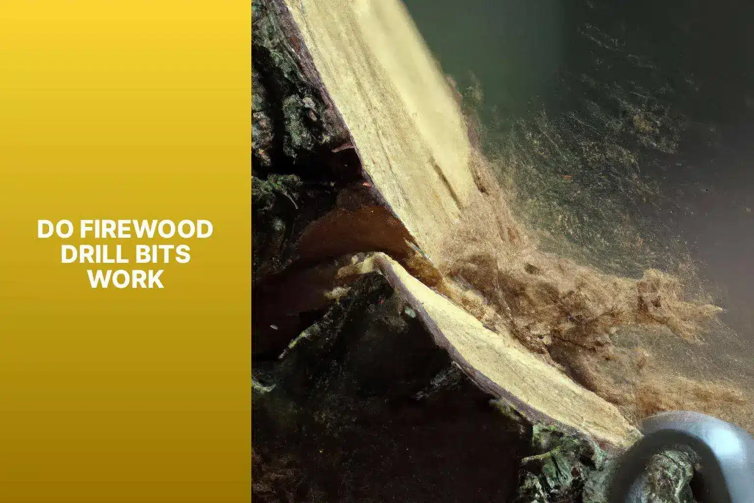Do Firewood Drill Bits Work