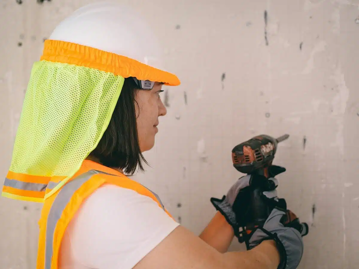 A renter learns how to safely drill holes in apartment walls.