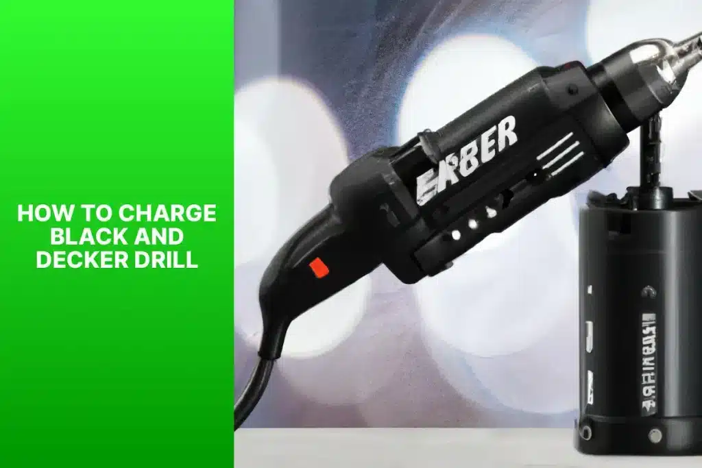 A photo demonstrating how to charge black and decker drill by placing the battery on the charger.