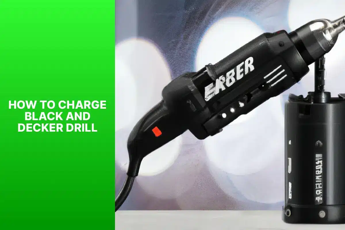 A photo demonstrating how to charge black and decker drill by placing the battery on the charger.