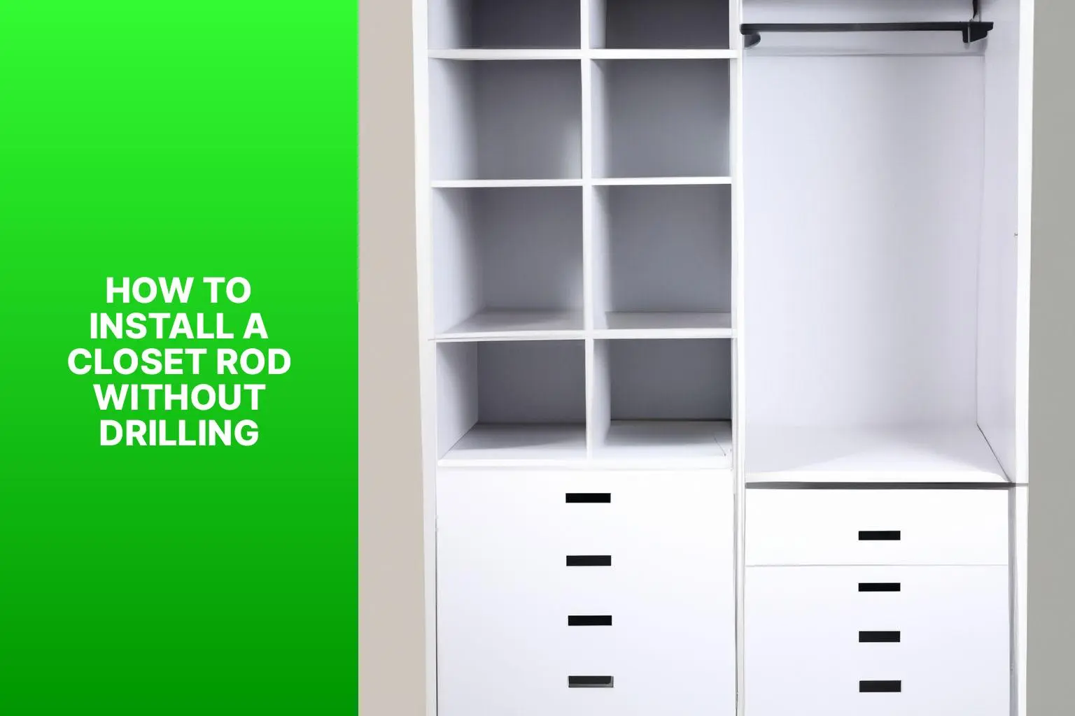How to Install a Closet Rod Without Drilling Install Guide.