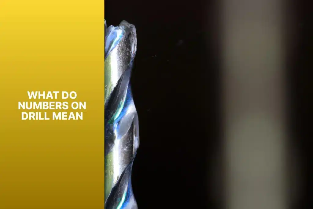 What Do Numbers on Drill Mean Guide
