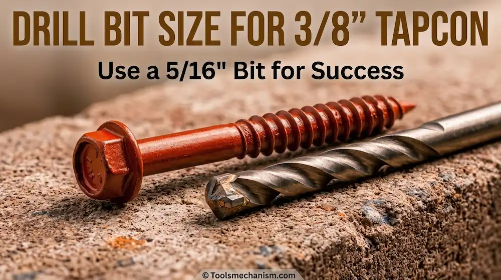 Wondering what size drill bit for 3/8 Tapcon you need