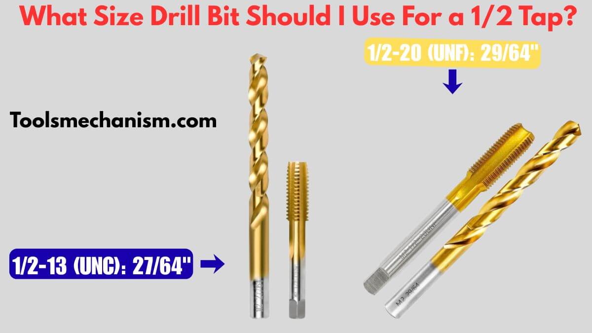 A professional guide on what size drill bit should I use for a 1/2 tap.