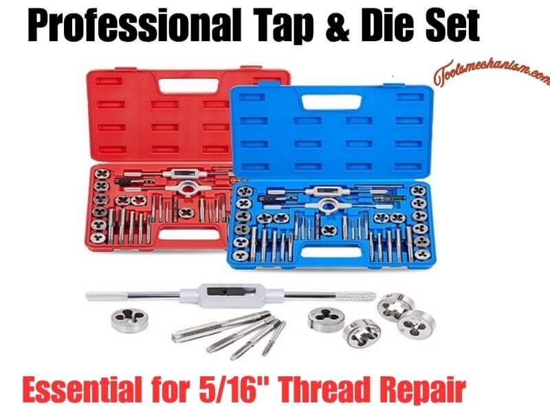 Complete SAE tap and die kit for workshop maintenance